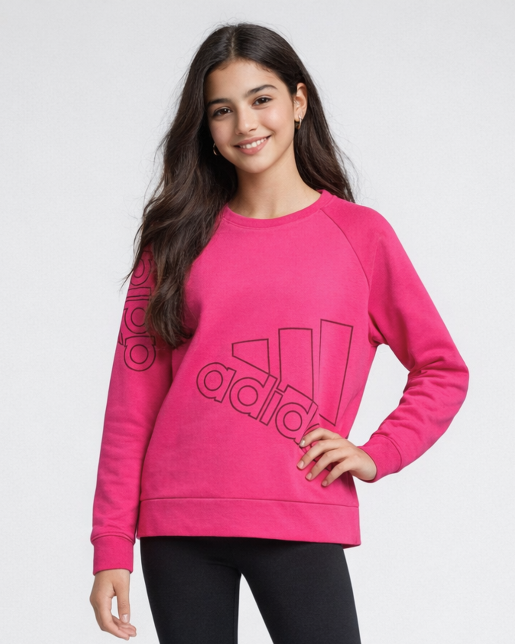ADIDAS - Girls Long Sleeve Crewneck Top