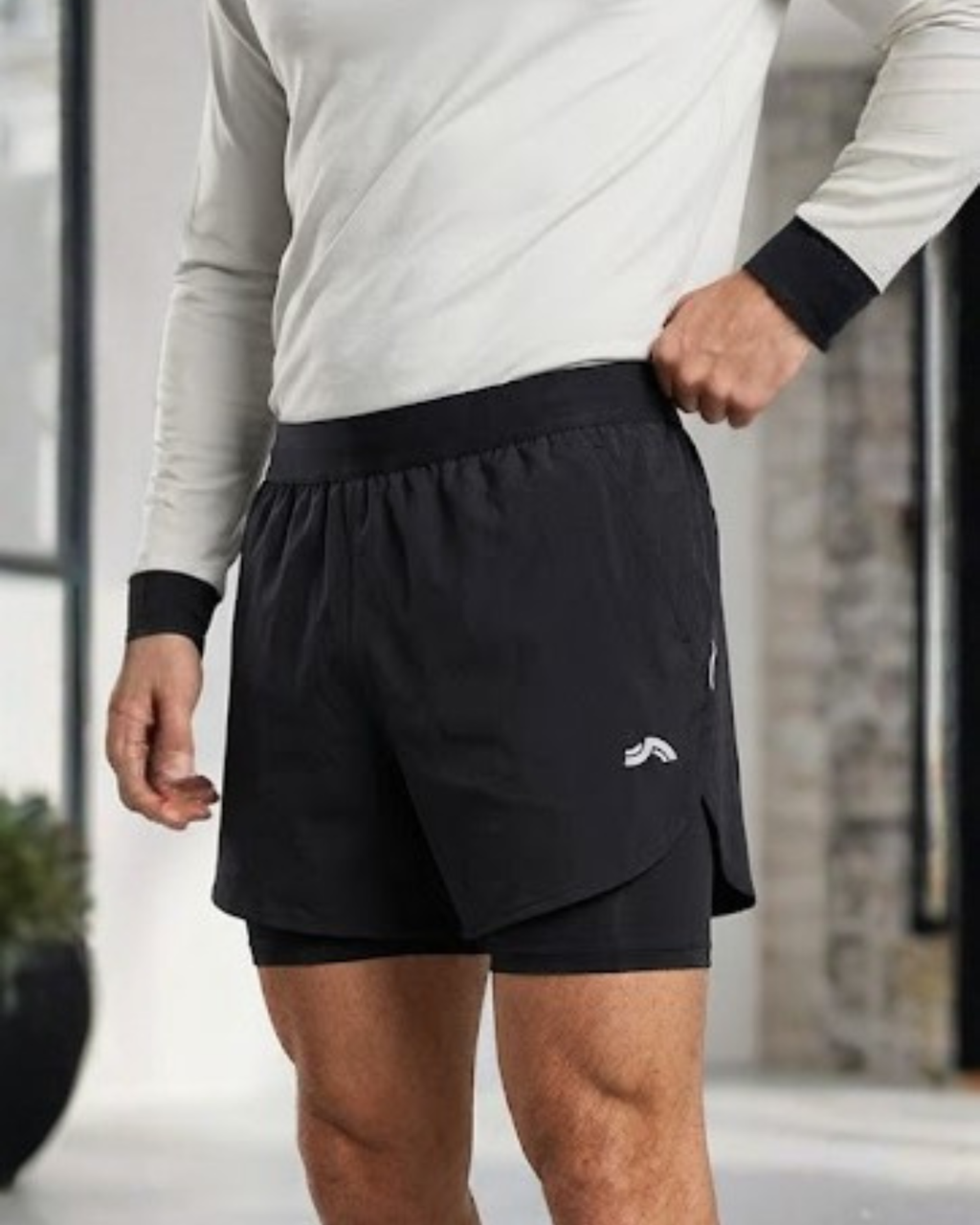 CRIVIT - Premium Men's 2-in-1 Performance Sports Shorts
