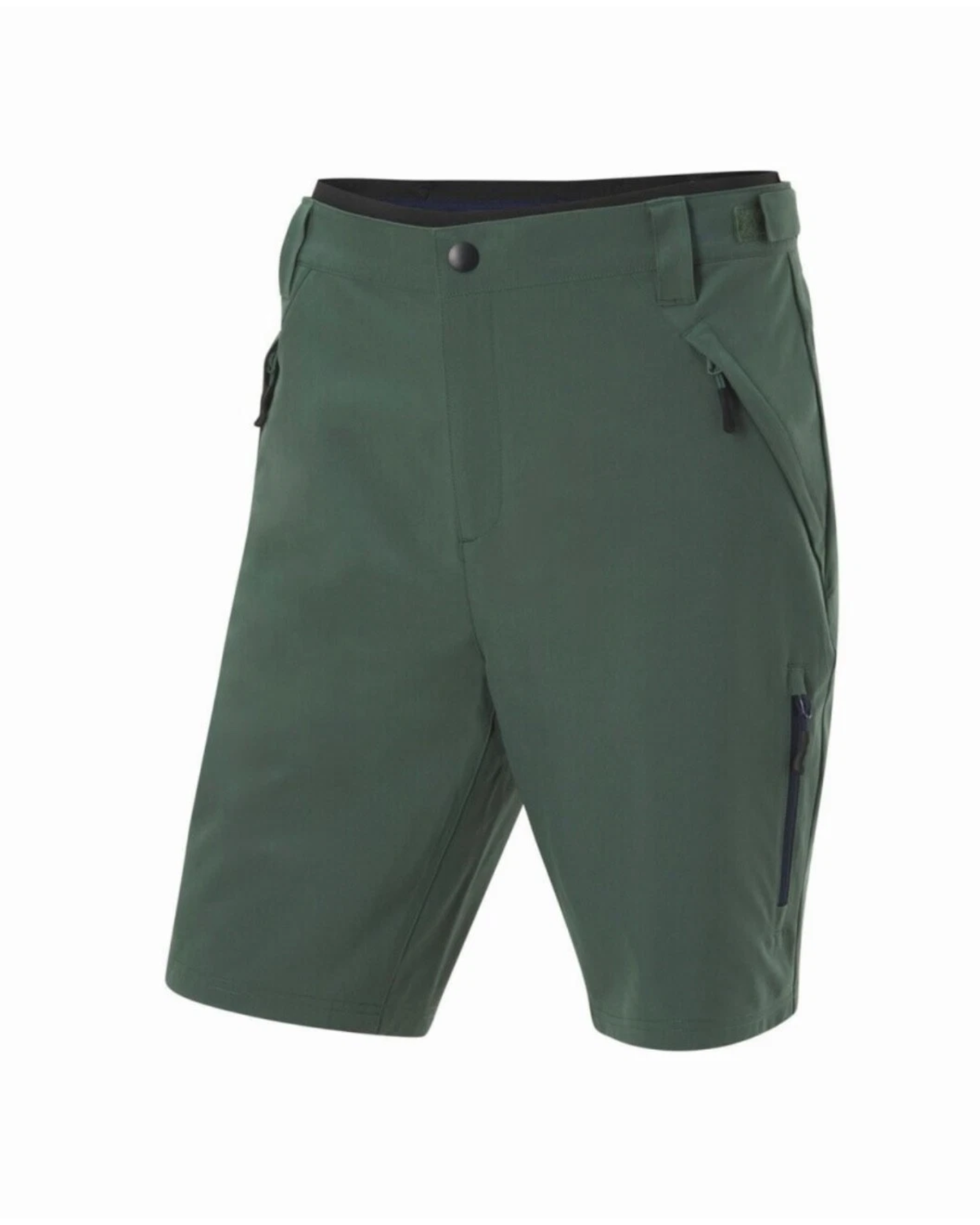 Green shorts on a white background