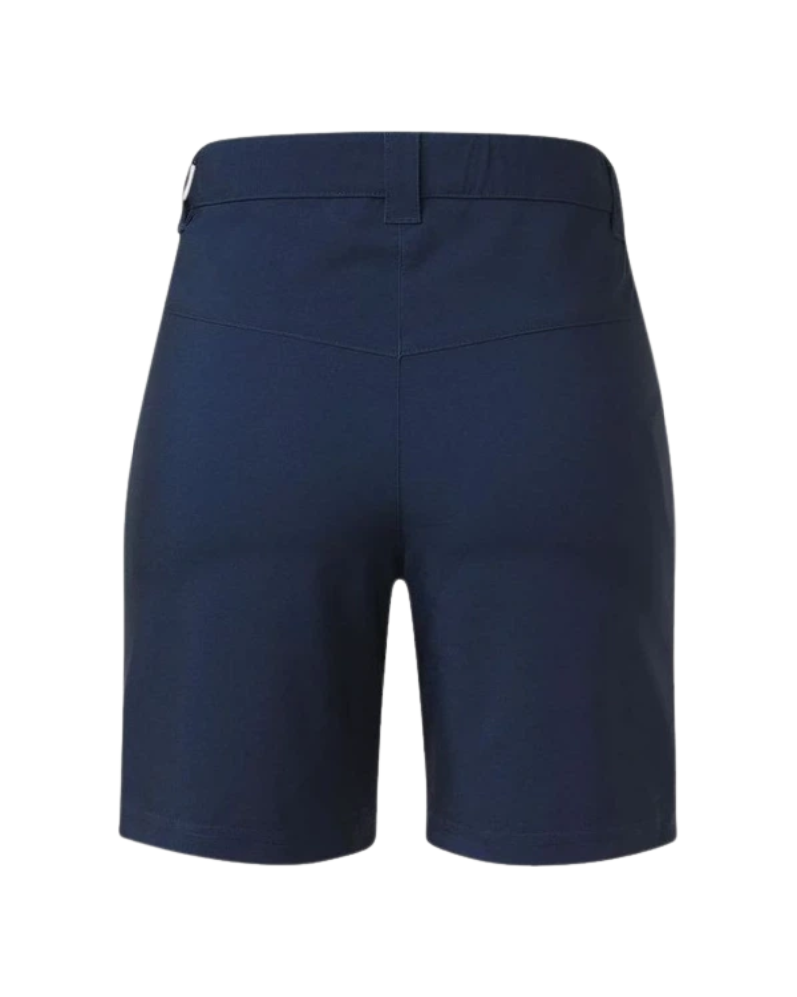 Navy blue shorts on a white background