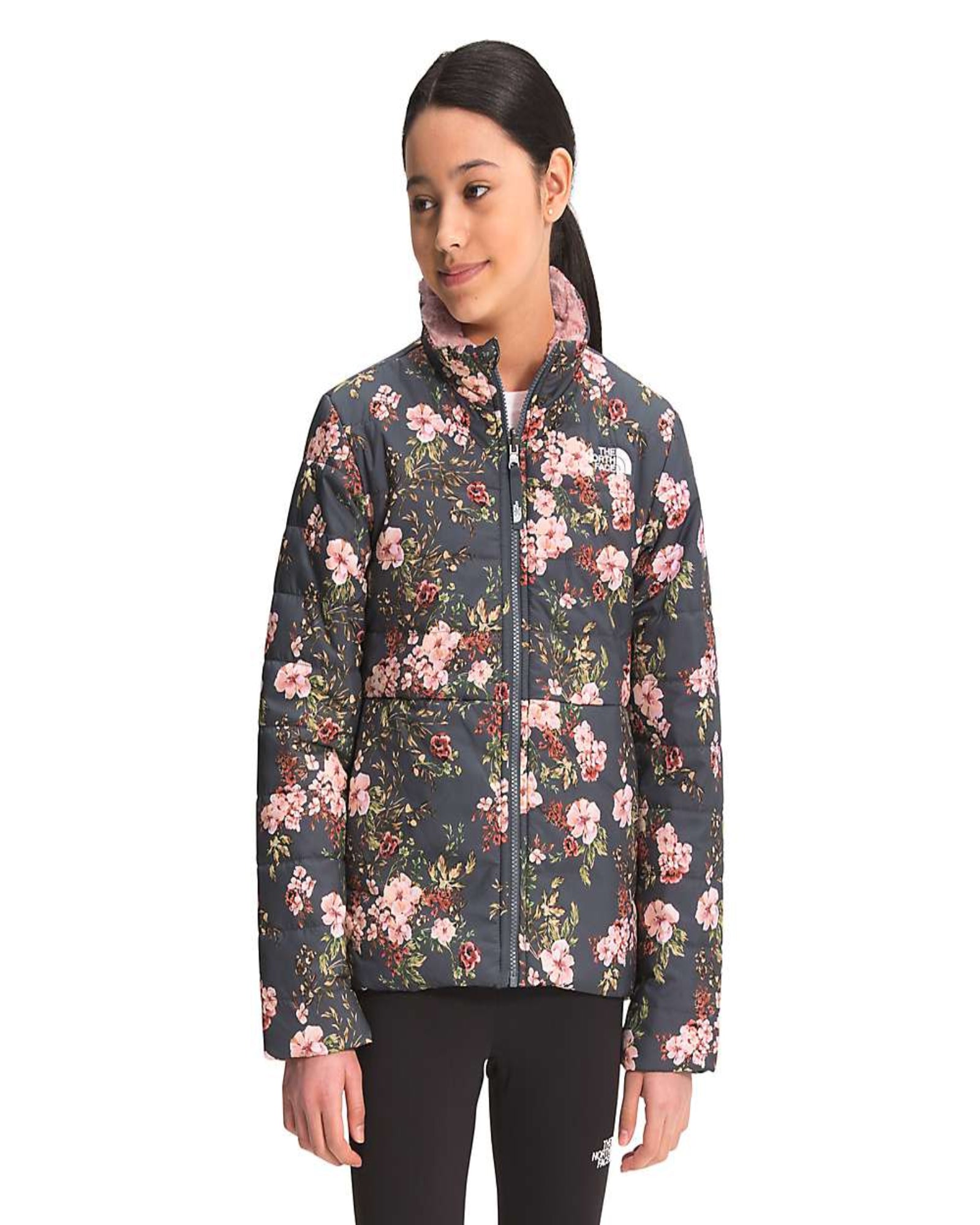 THE NORTH FACE - Girls' Printed Reversible Mossbud Swirl Jacket