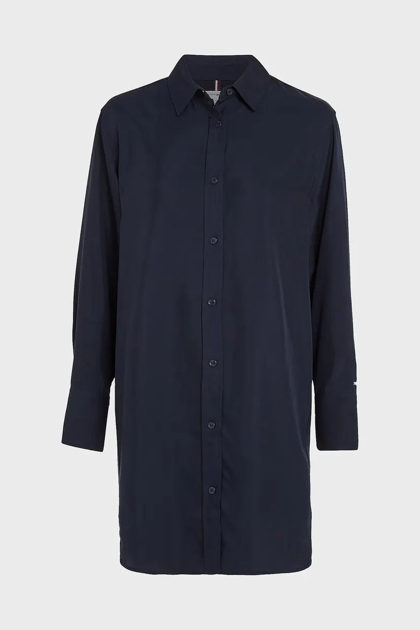 TOMMY HILFIGER - Pieced Stripe Short Shirt Dress