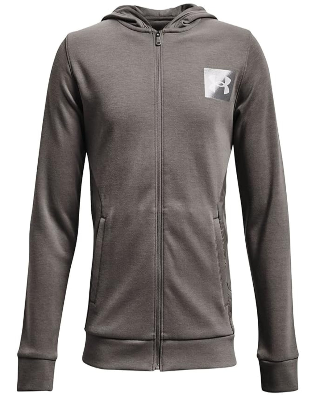 UNDER ARMOUR - Summit Knit Full Zip Hoodie Junior Boys - Grey
