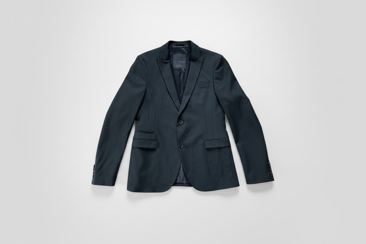 Black blazer on a white background