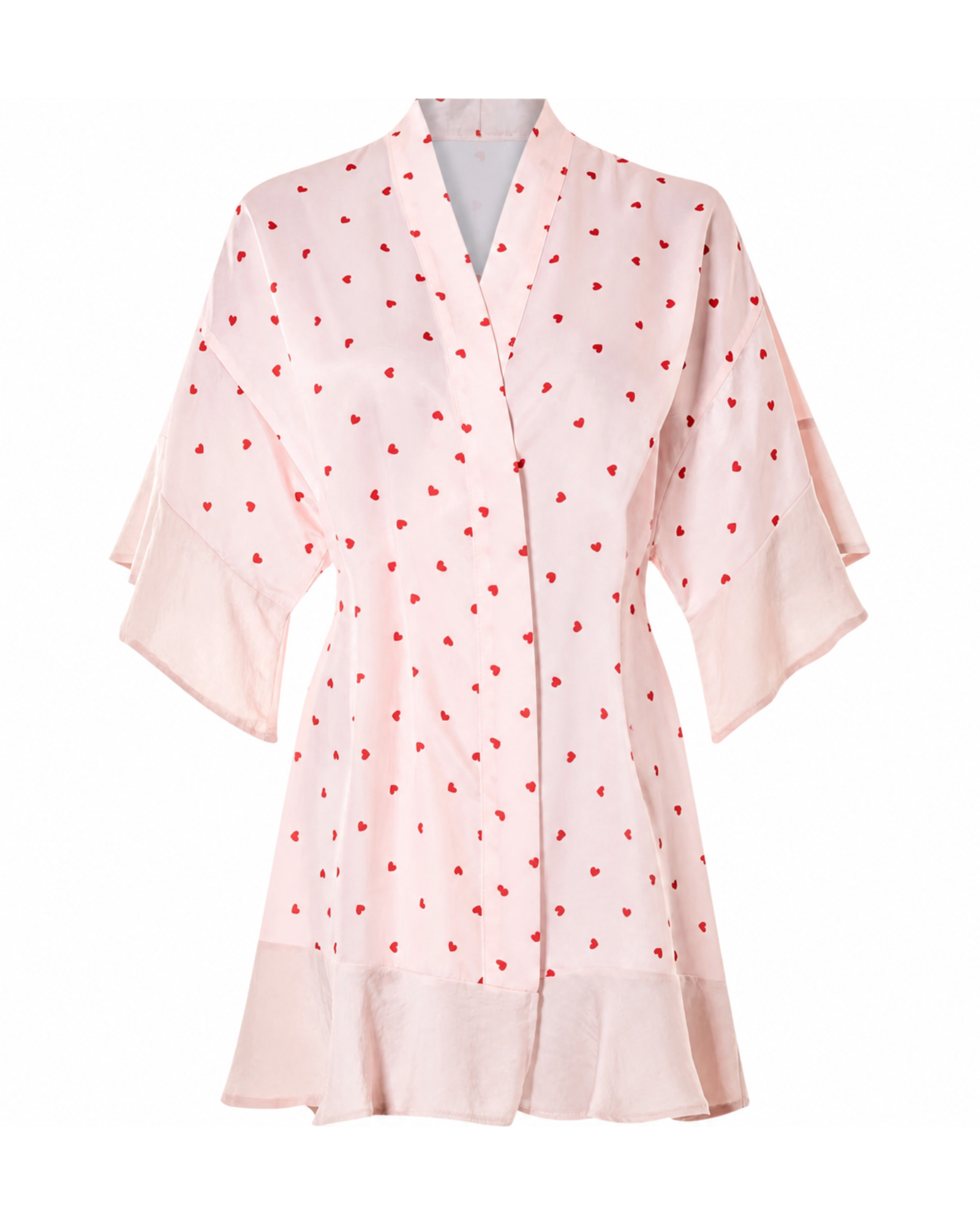 Bridal Satin Kimono Robe for Newlywed Women