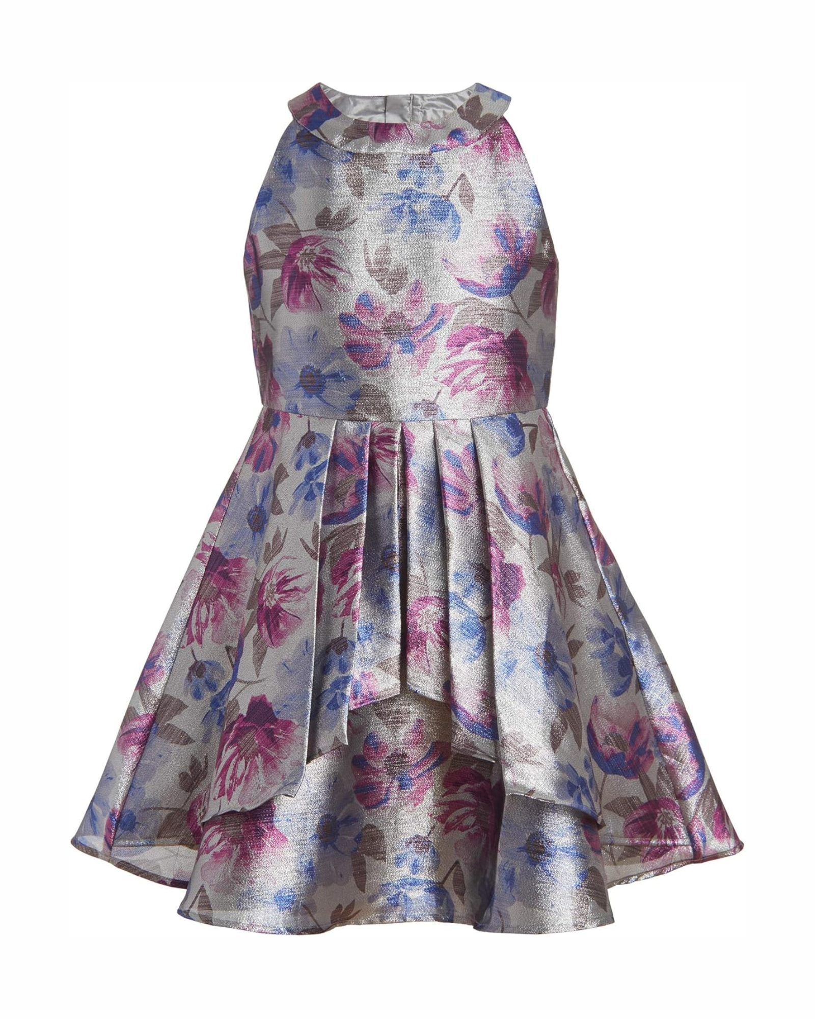 Floral patterned dress on a white background