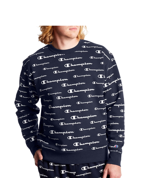 CHAMPION - Boy's Shadow Logo Crew Sweatshirt