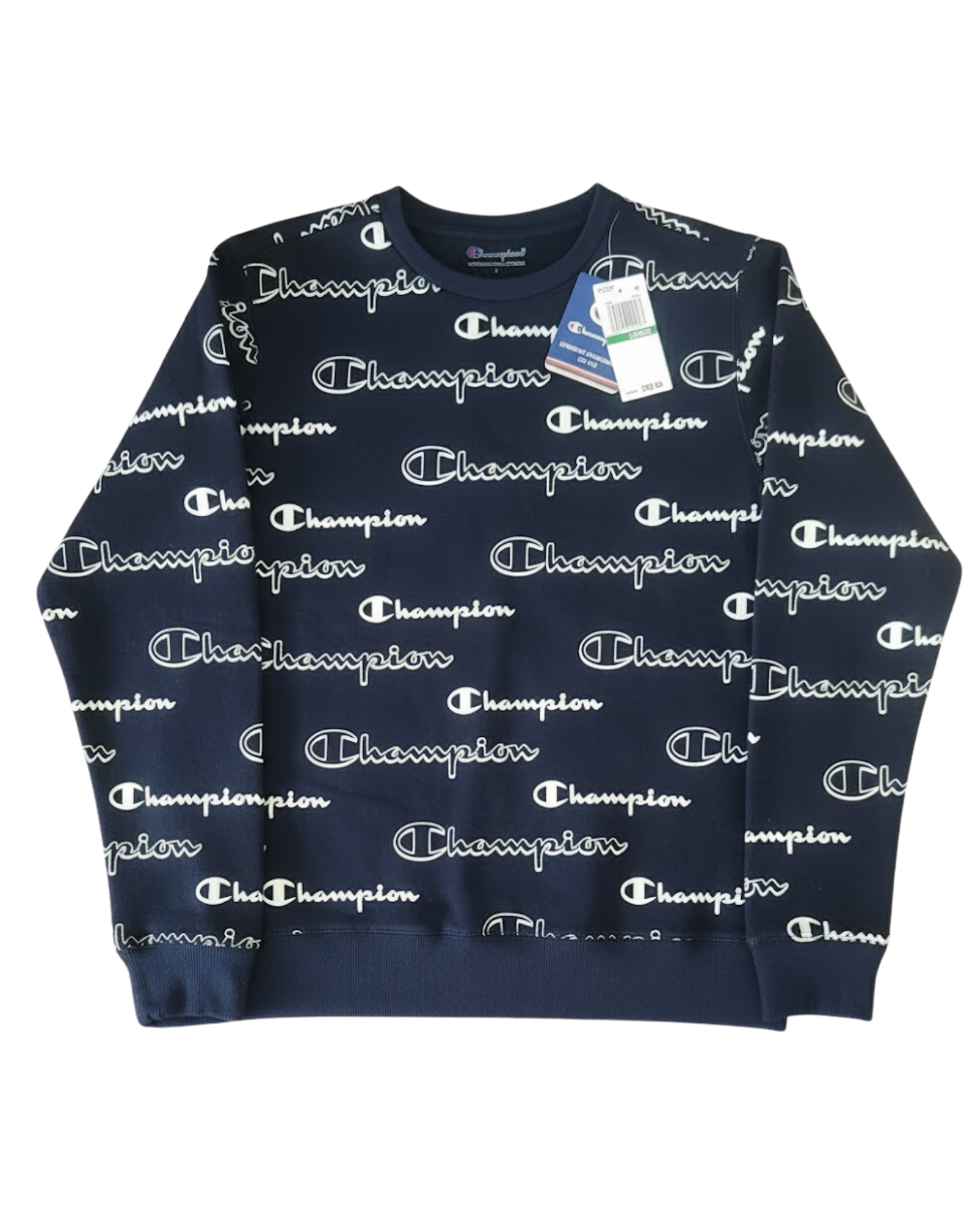 CHAMPION - Boy's Shadow Logo Crew Sweatshirt