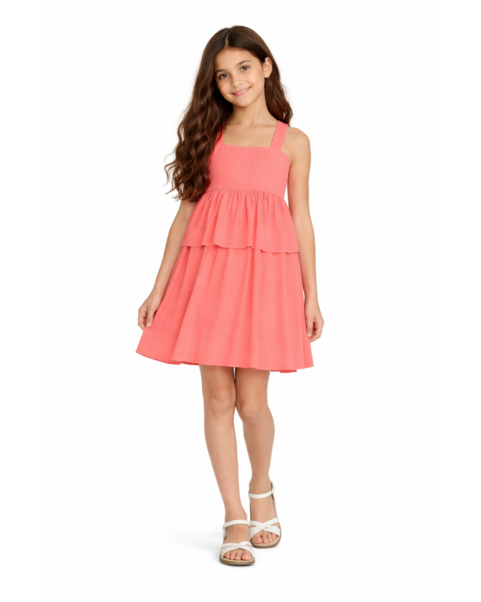 CHASER - Girls' Coastal Cloth Flouncy Sundress
