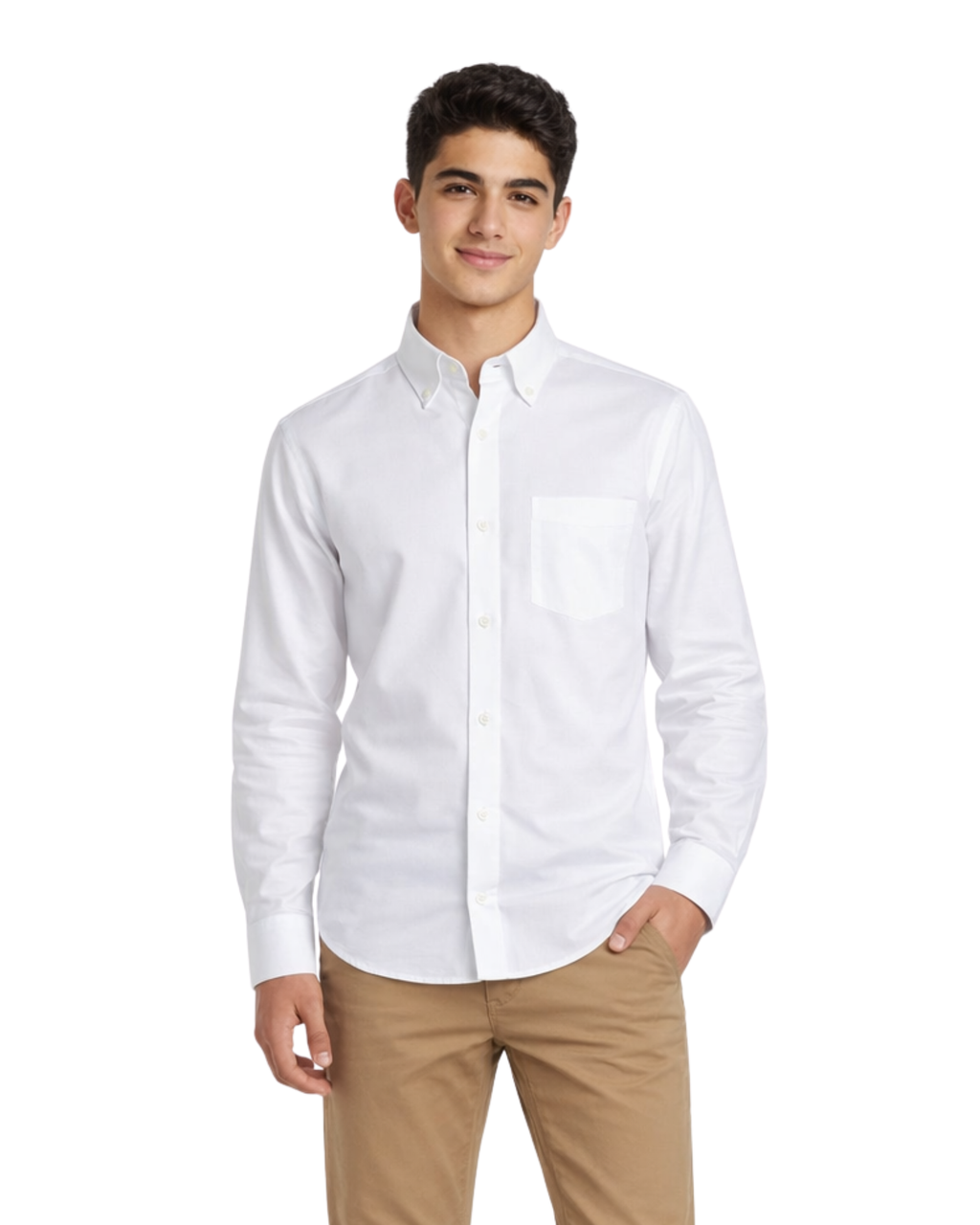 NAUTICA - Young Men's Oxford Long Sleeve Shirt