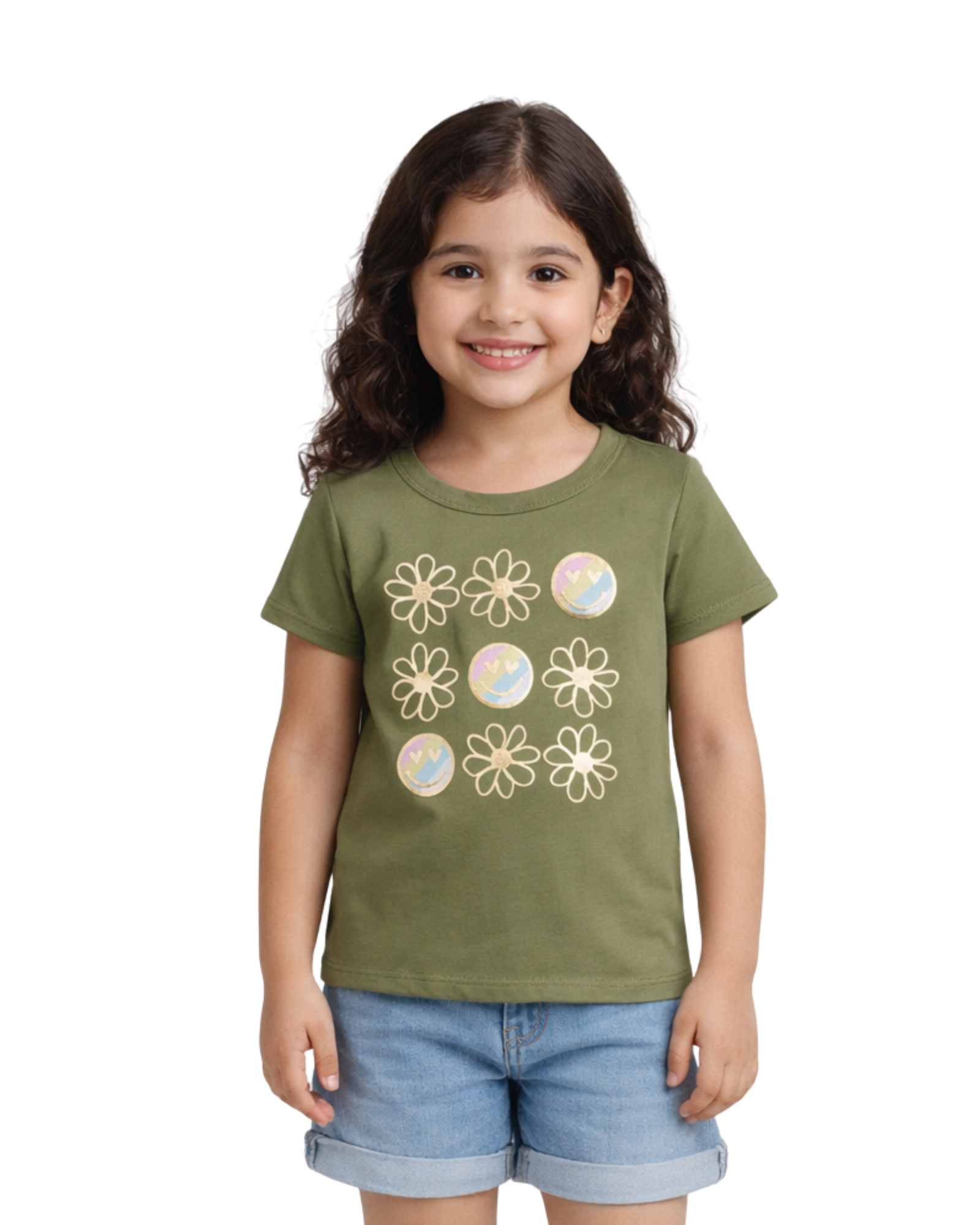EPIC THREADS - Little Girls Short Sleeves Graphic T-shirt