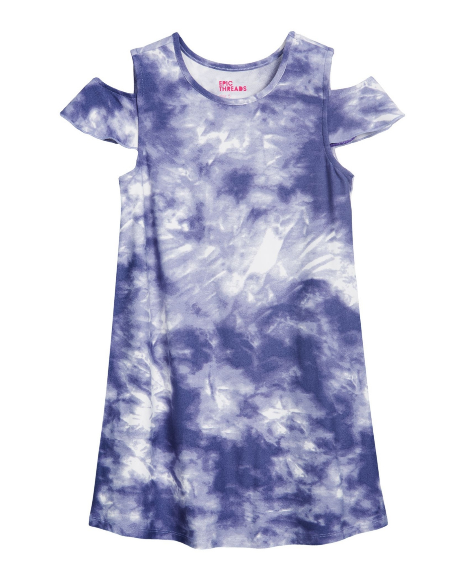 EPIC THREADS - Toddler Girls Tie Dye Cold Shoulder Dress