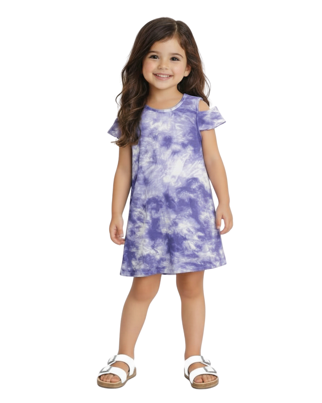 EPIC THREADS - Toddler Girls Tie Dye Cold Shoulder Dress