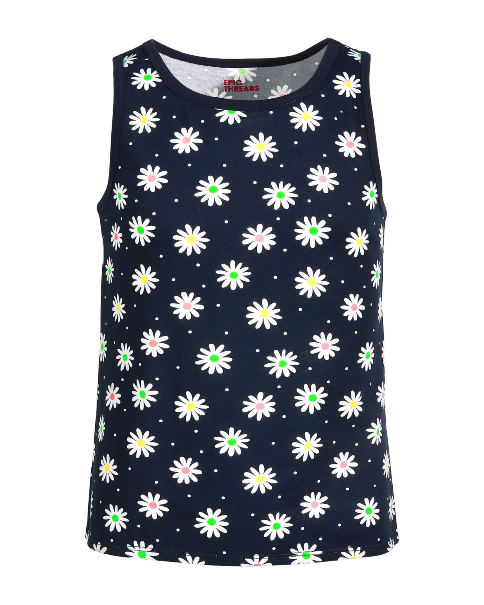 EPIC THREADS - Big Girls Daisy-Print Tank