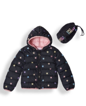 EPIC THREADS - Little Girls Water-resistant Packable Pals Jacket