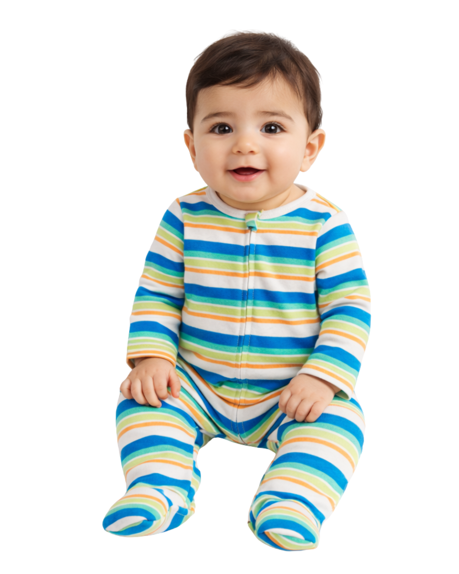 FIRST IMPRESSIONS - Baby Boys 2 Coveralls - Bright stripes