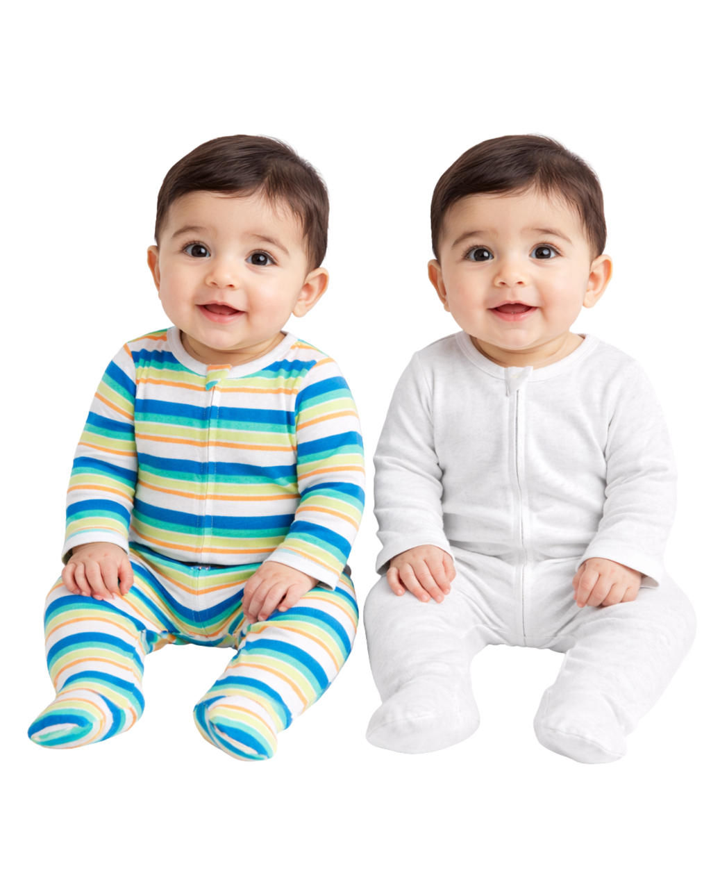 FIRST IMPRESSIONS - Baby Boys 2 Coveralls - Bright stripes