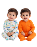 FIRST IMPRESSIONS - Baby Boys 2 Coveralls - Ocean-Themed Print