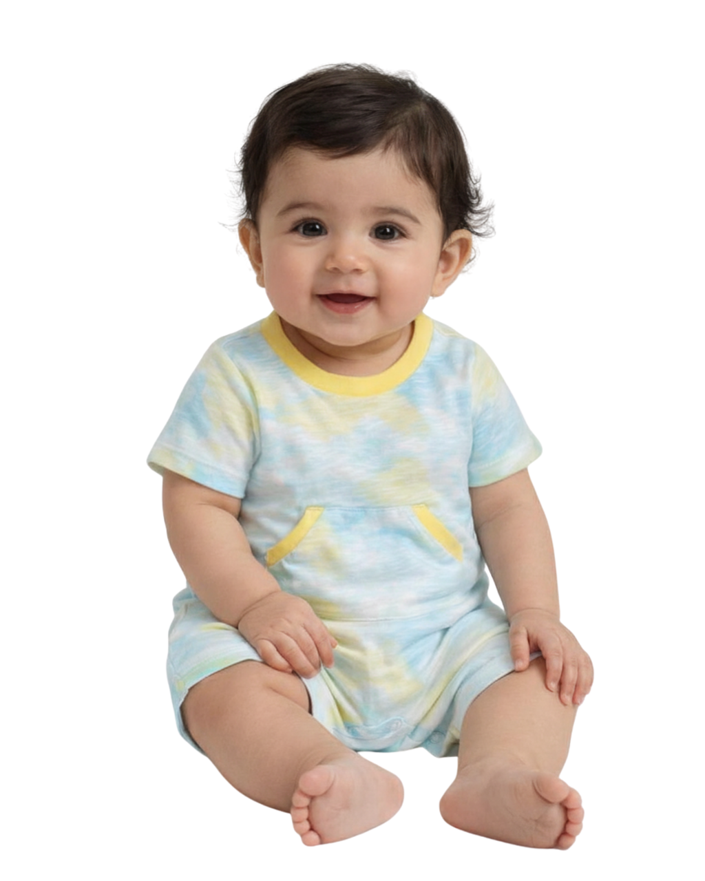 FIRST  IMPRESSIONS - Baby Boys Sugar Splash Sunsuit