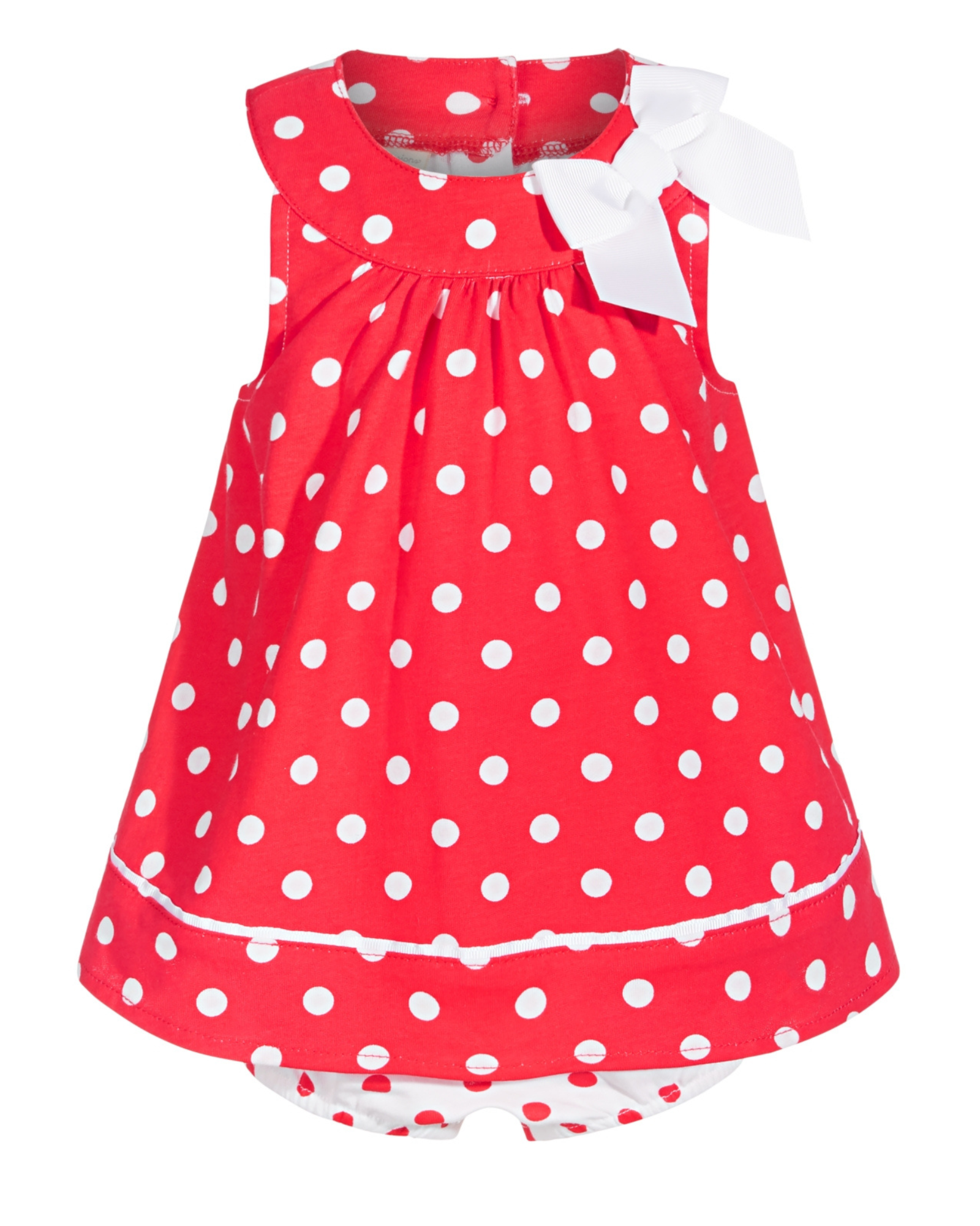 FIRST IMPRESSIONS - Baby Girl Dot Sunsuit