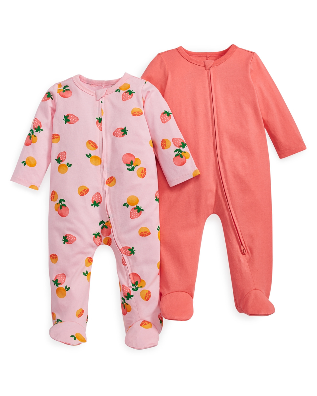 FIRST IMPRESSIONS - Baby Girls 2 Coveralls Citrus Party Footie