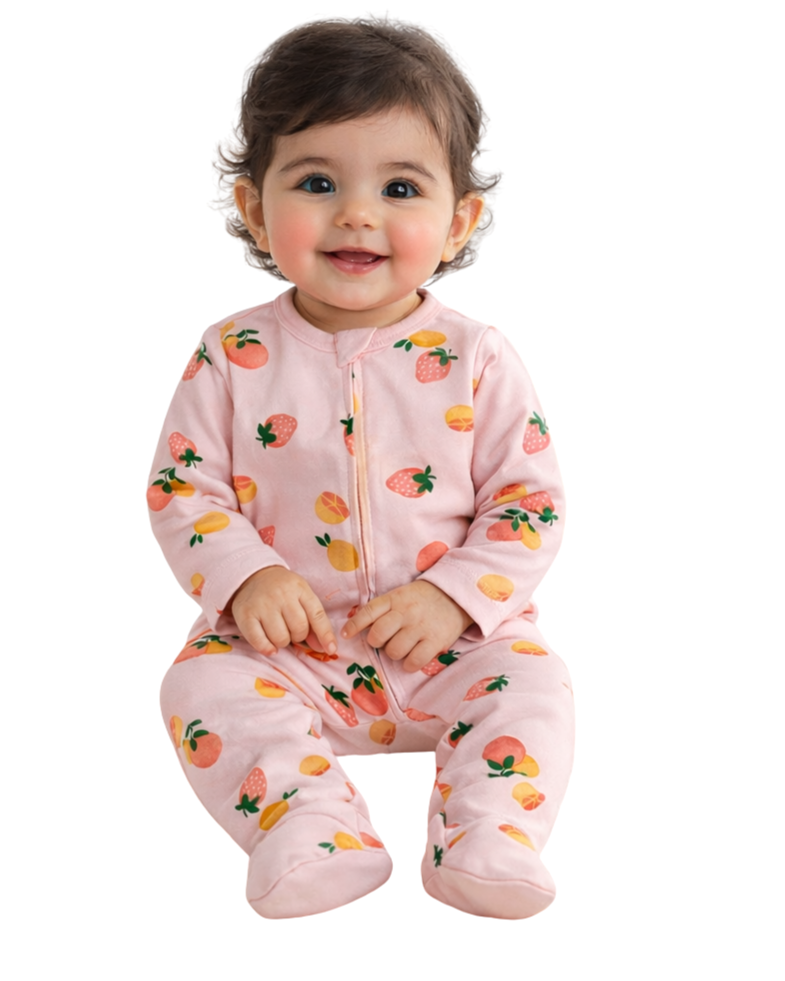 FIRST IMPRESSIONS - Baby Girls 2 Coveralls Citrus Party Footie