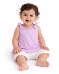 FIRST IMPRESSIONS - Baby Girls Bow Shoulder Shell Tank Top