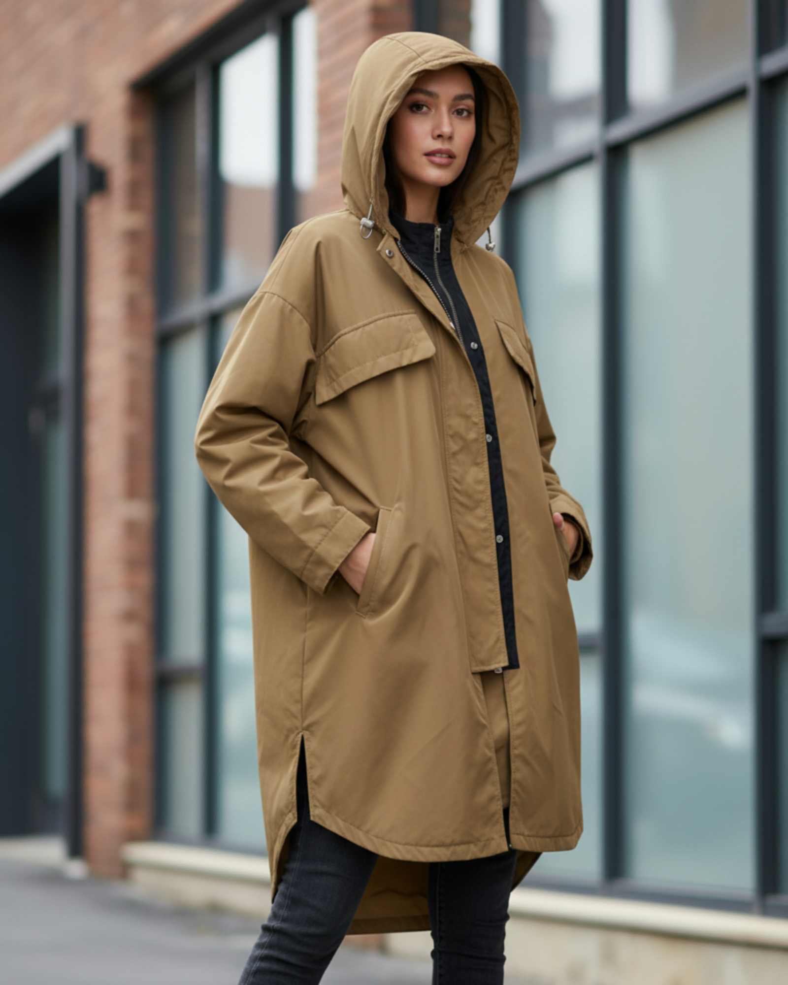 STRADIVARIUS - Relaxed trench coat