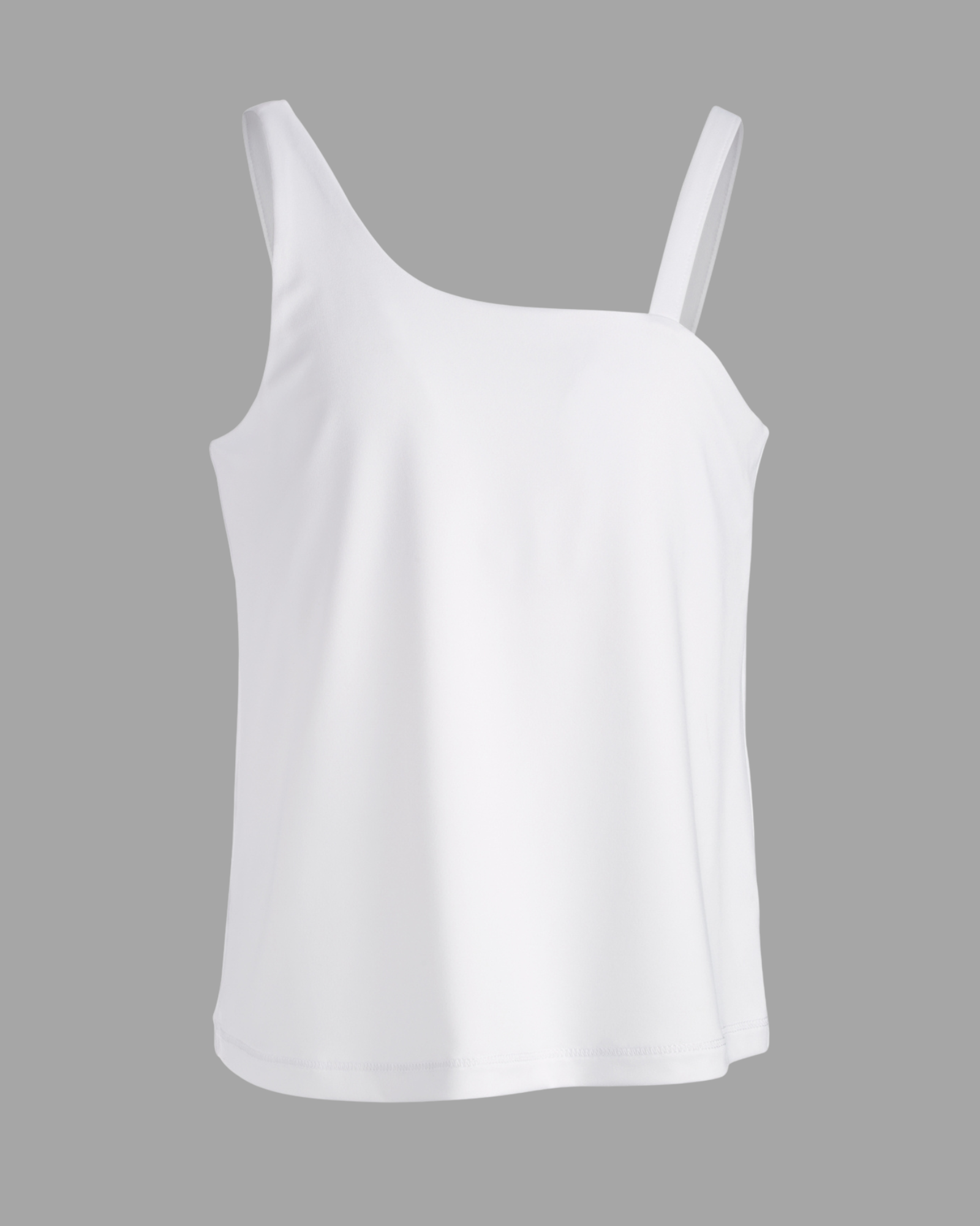 ID IDEOLOGY - Big Girls Asymmetrical Tank Top White