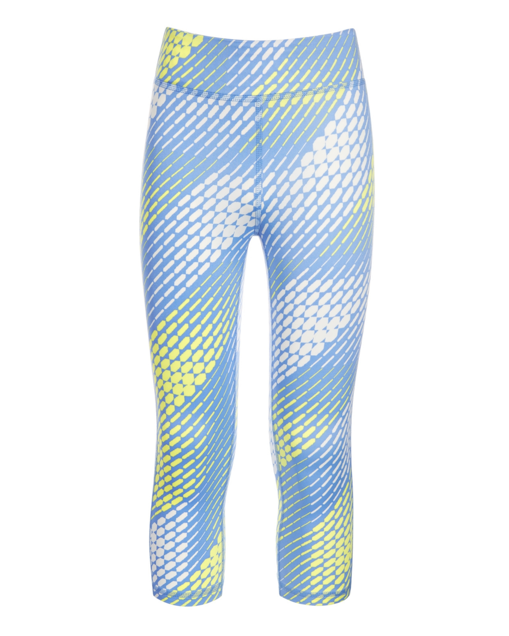ID IDEOLOGY - Big Girls Geo-Print Capri Leggings Blue