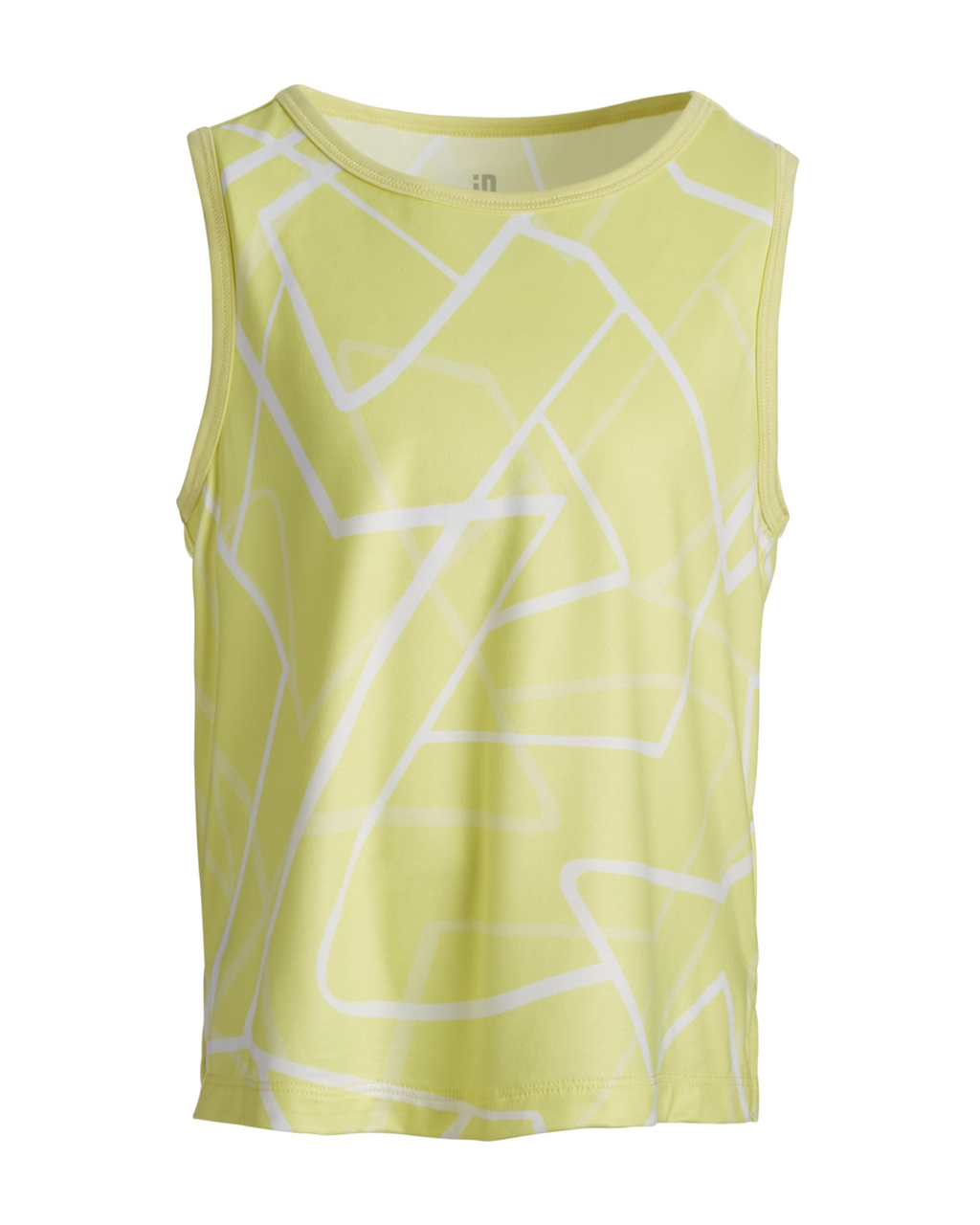 ID IDEOLOGY - Big Girls Geo-Print Tank Top Yellow