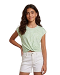 ID IDEOLOGY - Big Girls Twist-Front Top Green