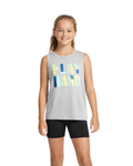 ID IDEOLOGY - Big Girls Play Hard Tank Top Heather Grey