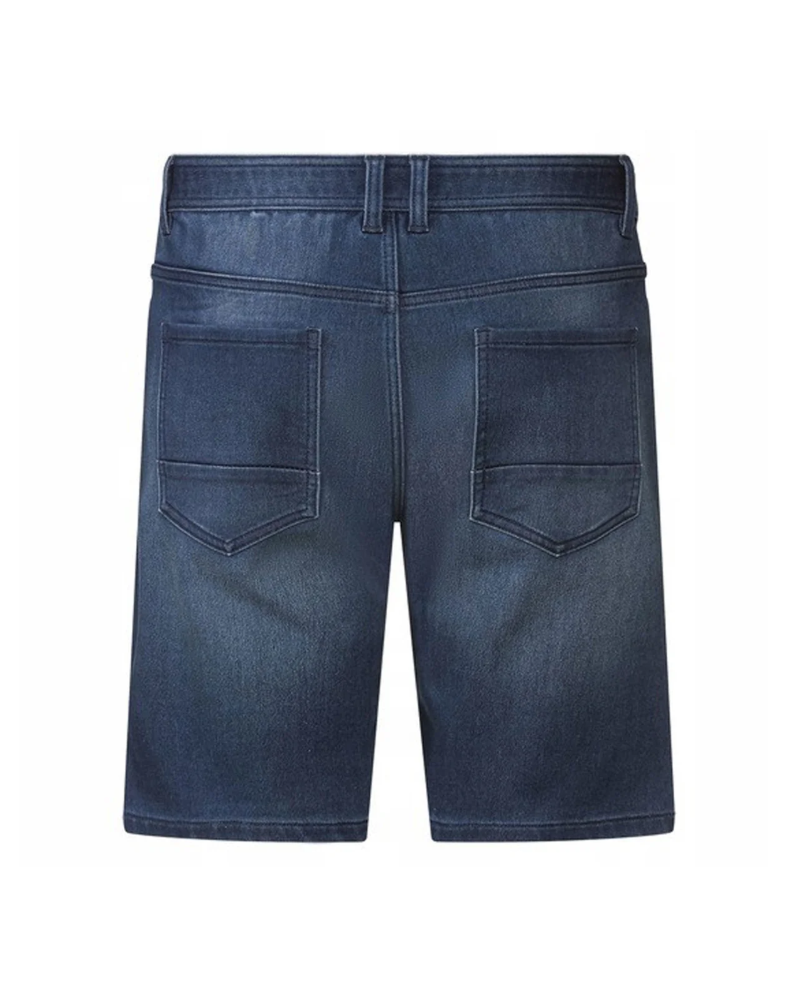 back of a denim short or men