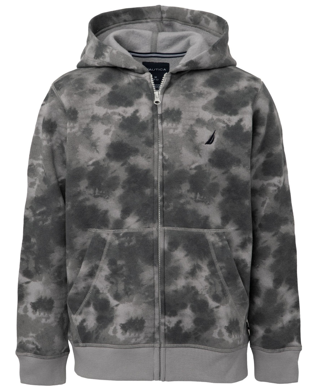NAUTICA - Boys' Big Fleece Zip-up Hoodie Sweatshirt Gray