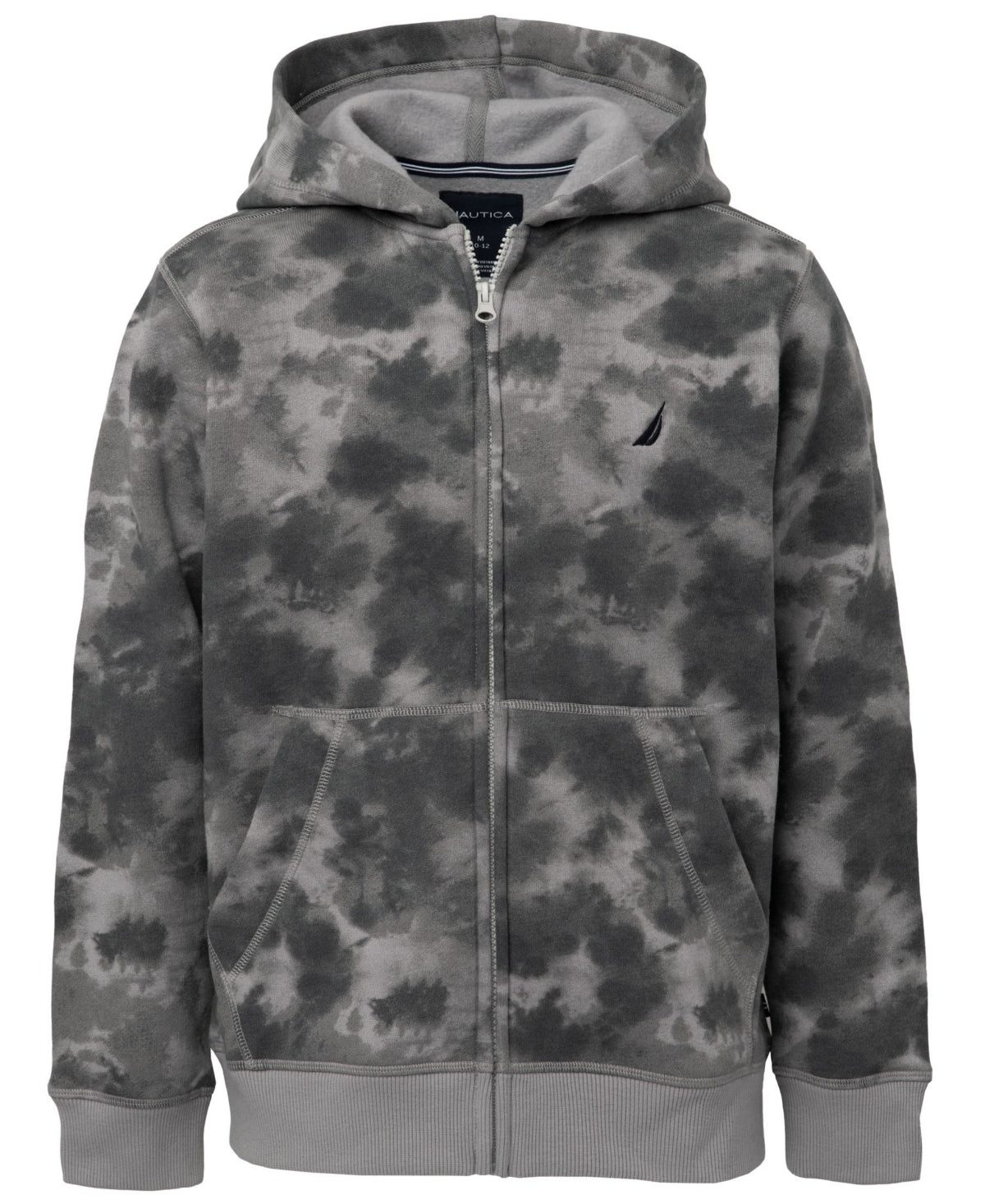NAUTICA - Boys' Big Fleece Zip-up Hoodie Sweatshirt Gray