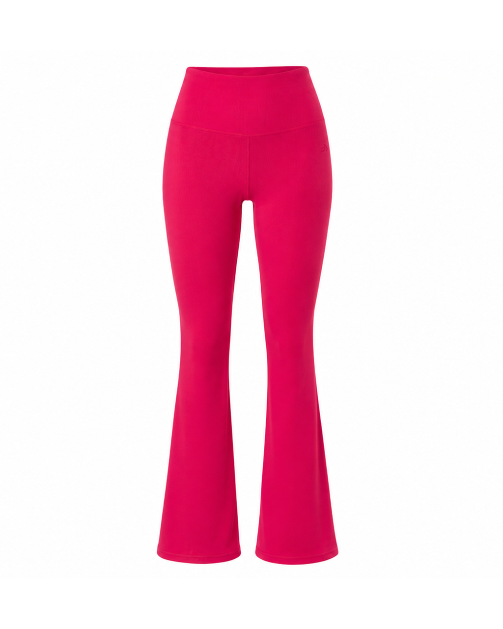 Pink High-Waisted Flared Leggings for Fitness and Walking
