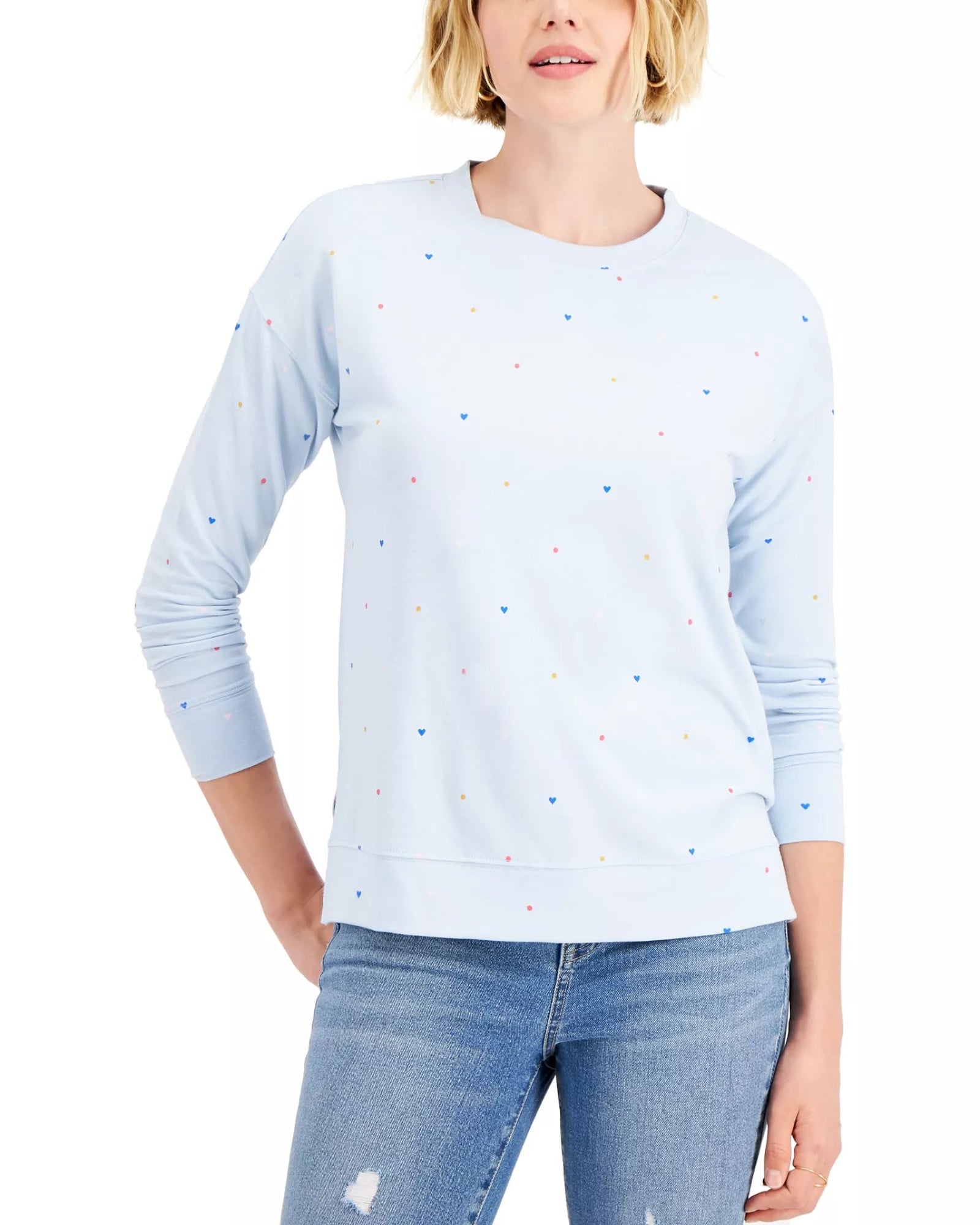 STYLE & CO - Heart-Print Top