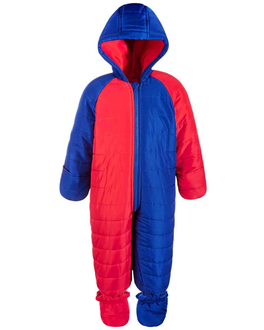 FIRST IMPRESSIONS - Fleece Lined Hooded Snowsuit