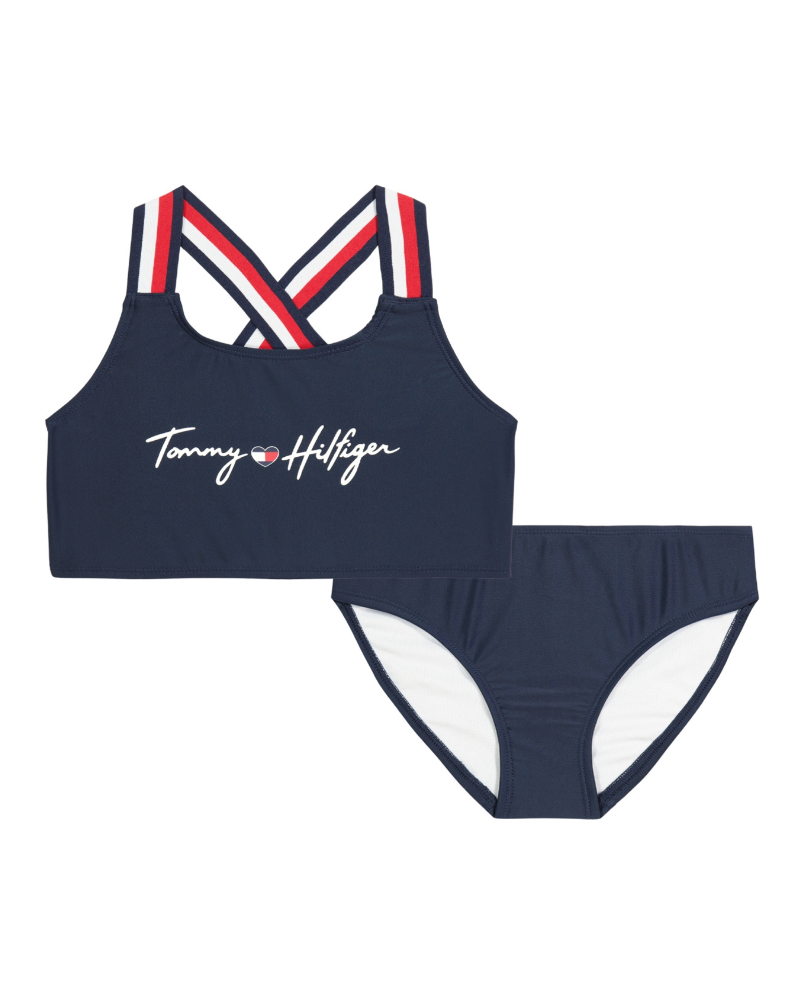 Tommy Hilfiger bikini set with logo on a white background