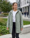 MAXIBLUE - Women’s Hooded Mid-Length Parka Jacket – Sage Green