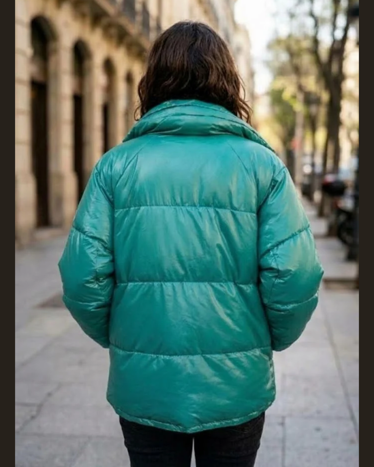ANORALP - Glossy Emerald Green Puffer Jacket