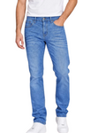 PULL&BEAR - Men’s Skinny Fit Washed Blue Denim Jeans