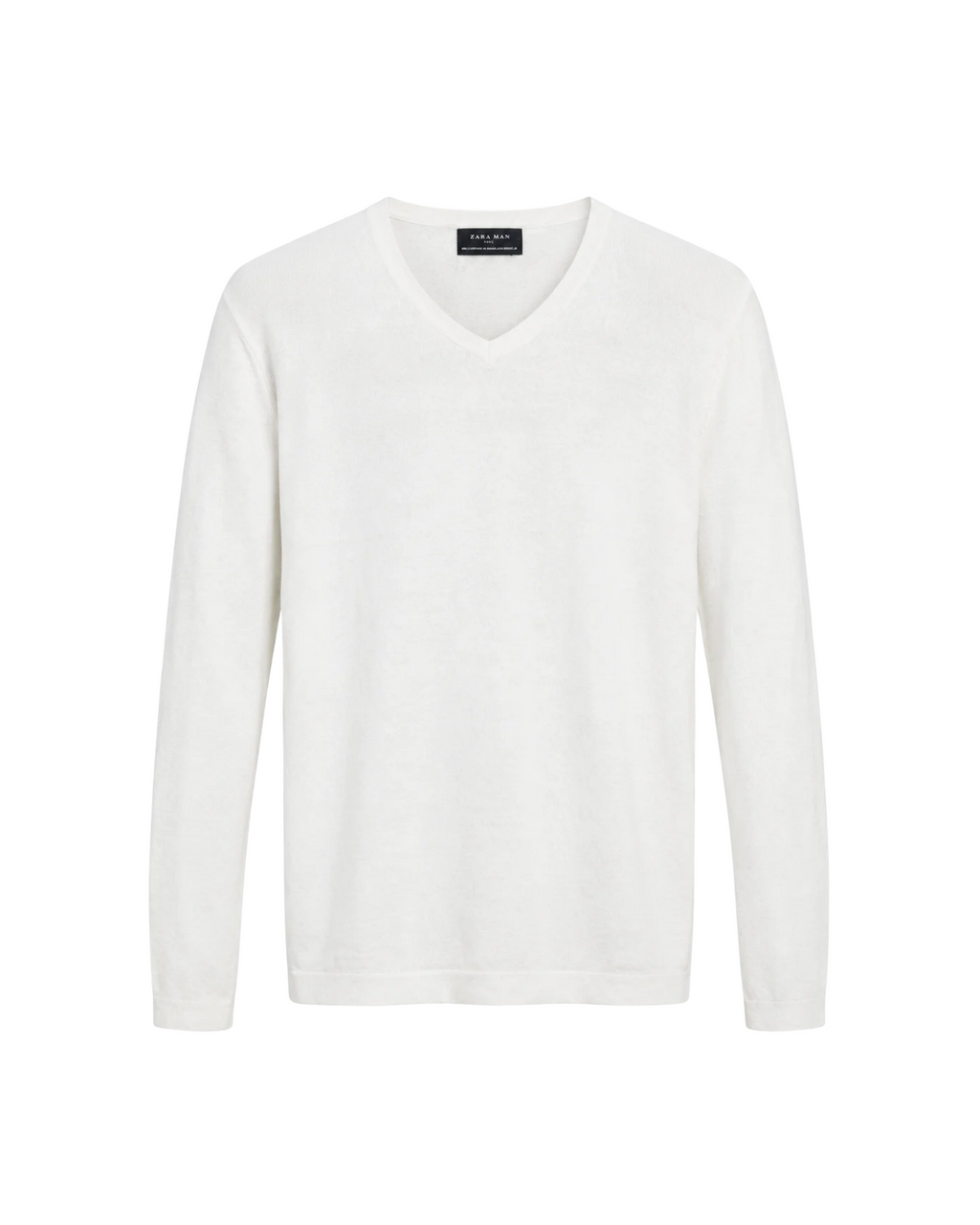 ZARA Man - Classic V-Neck Knit – Ultra-Soft Lightweight Viscose Blend Sweater