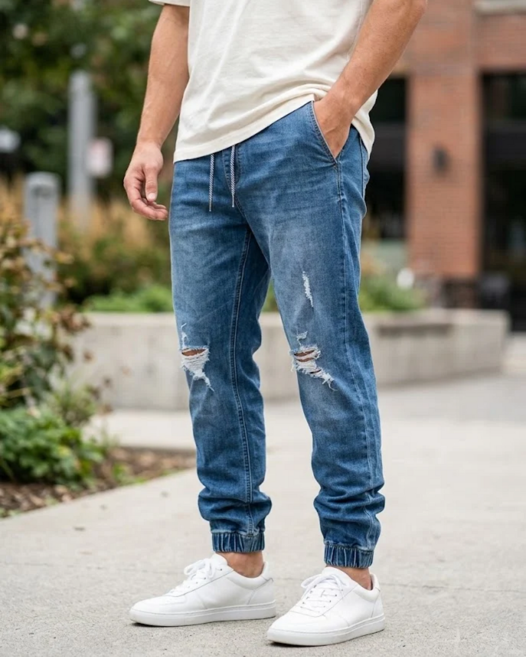 PULL&BEAR – Comfort Stretch Drawstring Jogger Jeans