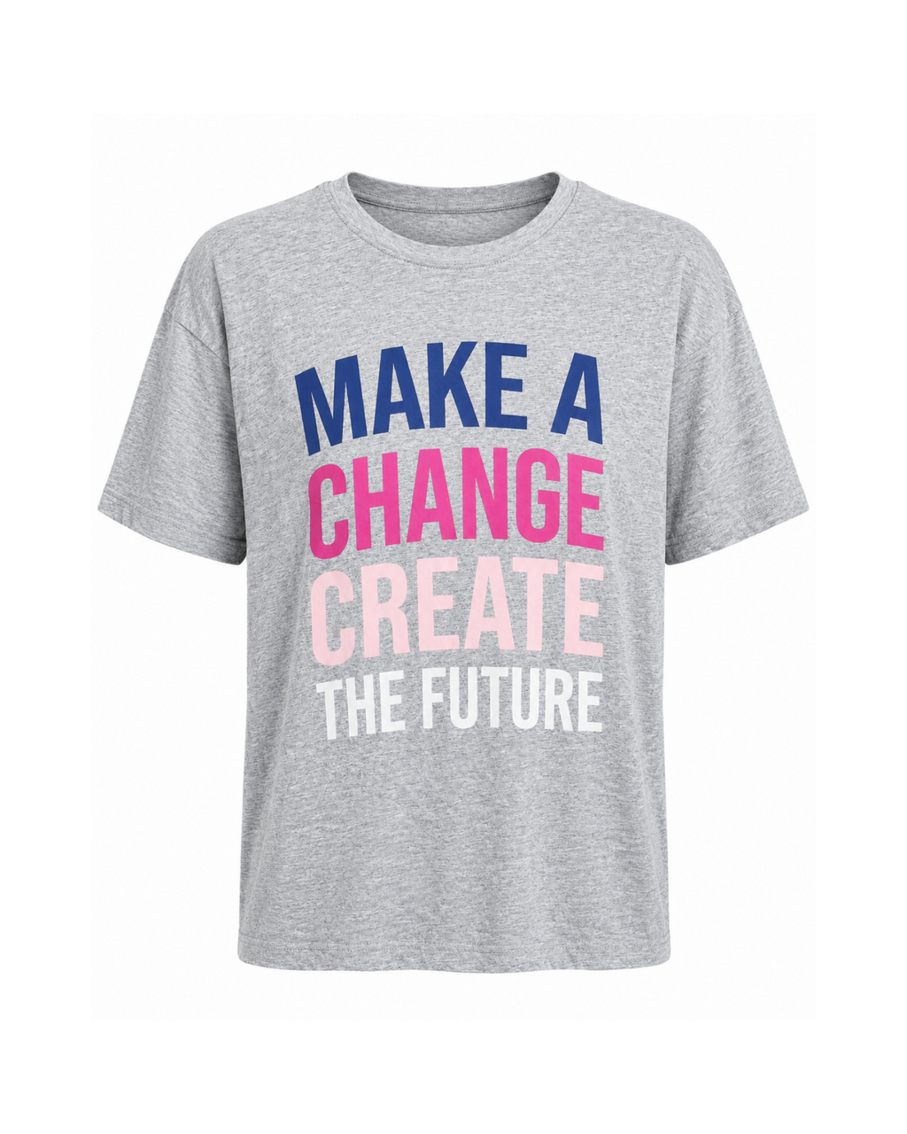 ESMARA - Women’s Graphic T-Shirt “Make a Change, Create the Future”