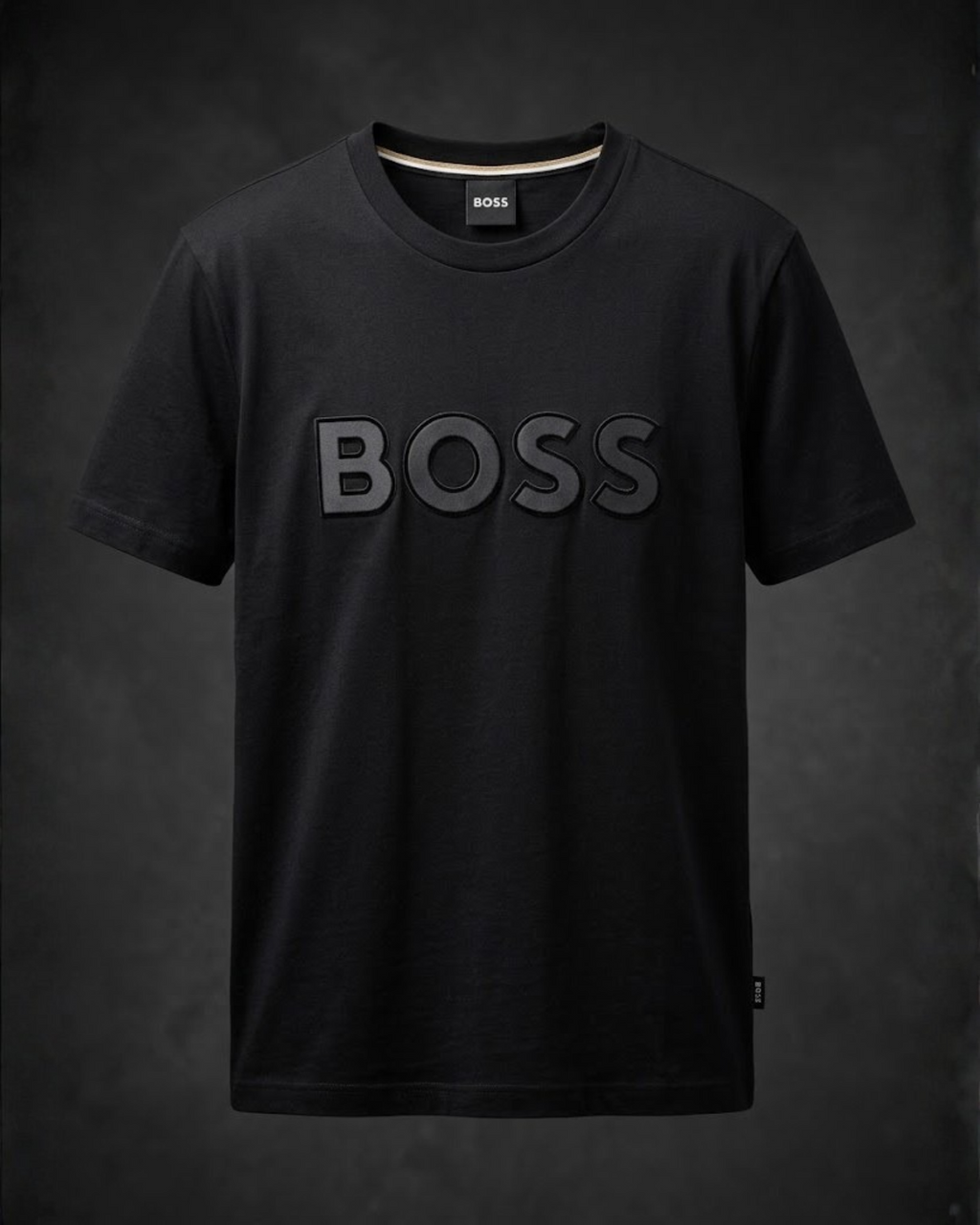 BOSS - Men’s T-shirt with Tonal Embossed Logo
