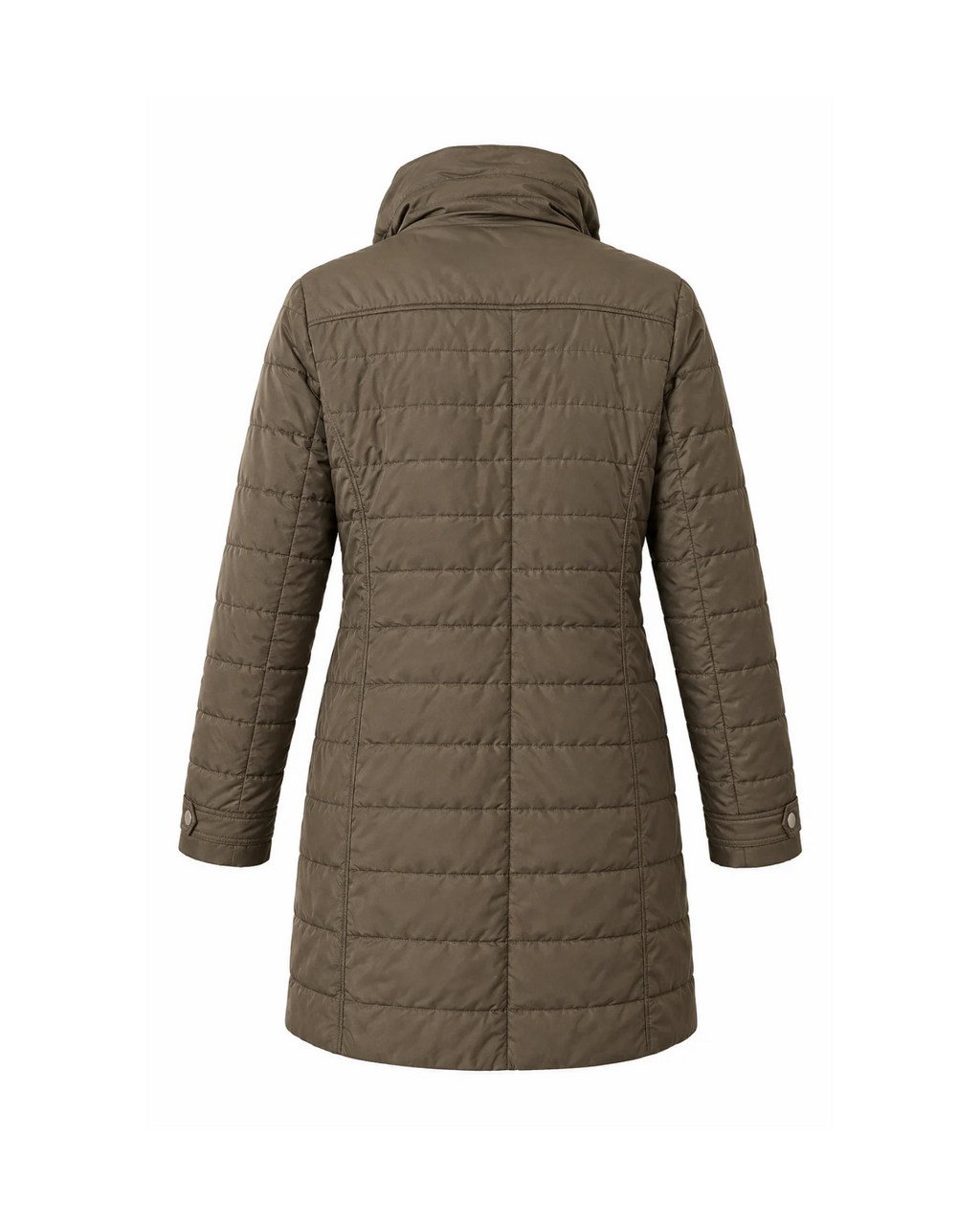 FUCHS SCHMITT - Women's Olive Khaki Quilted Long Jacket