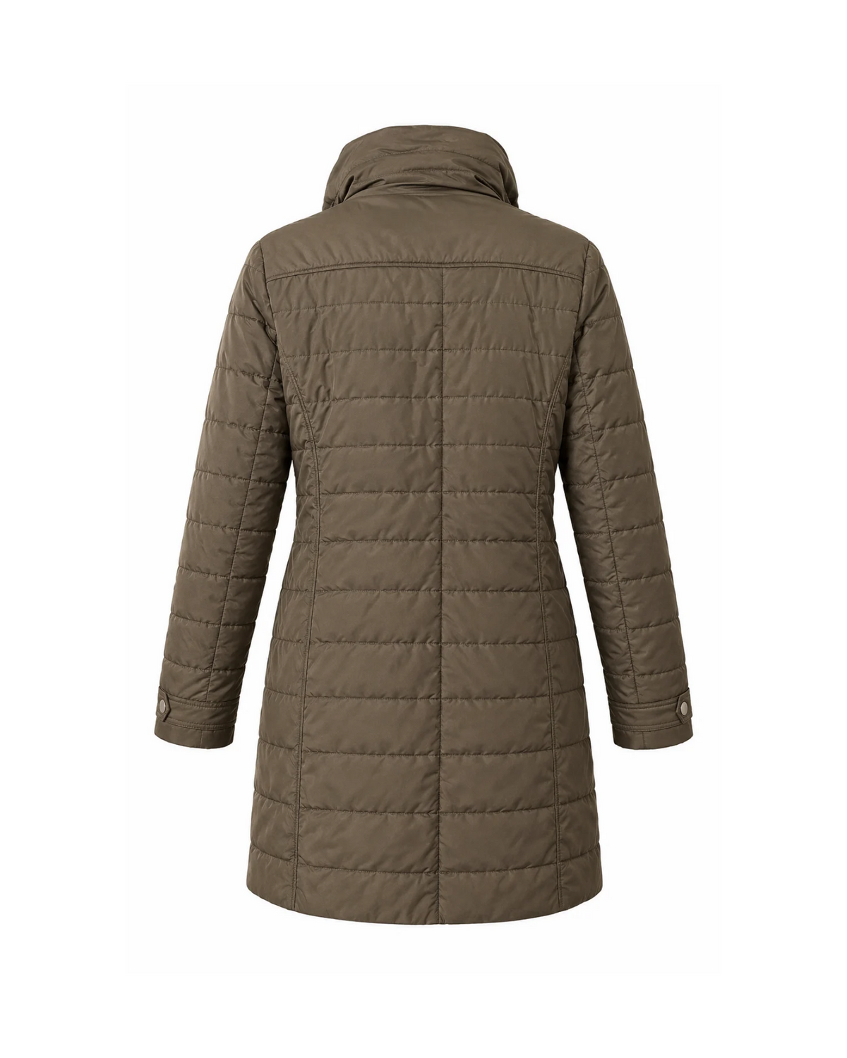 FUCHS SCHMITT - Women's Olive Khaki Quilted Long Jacket