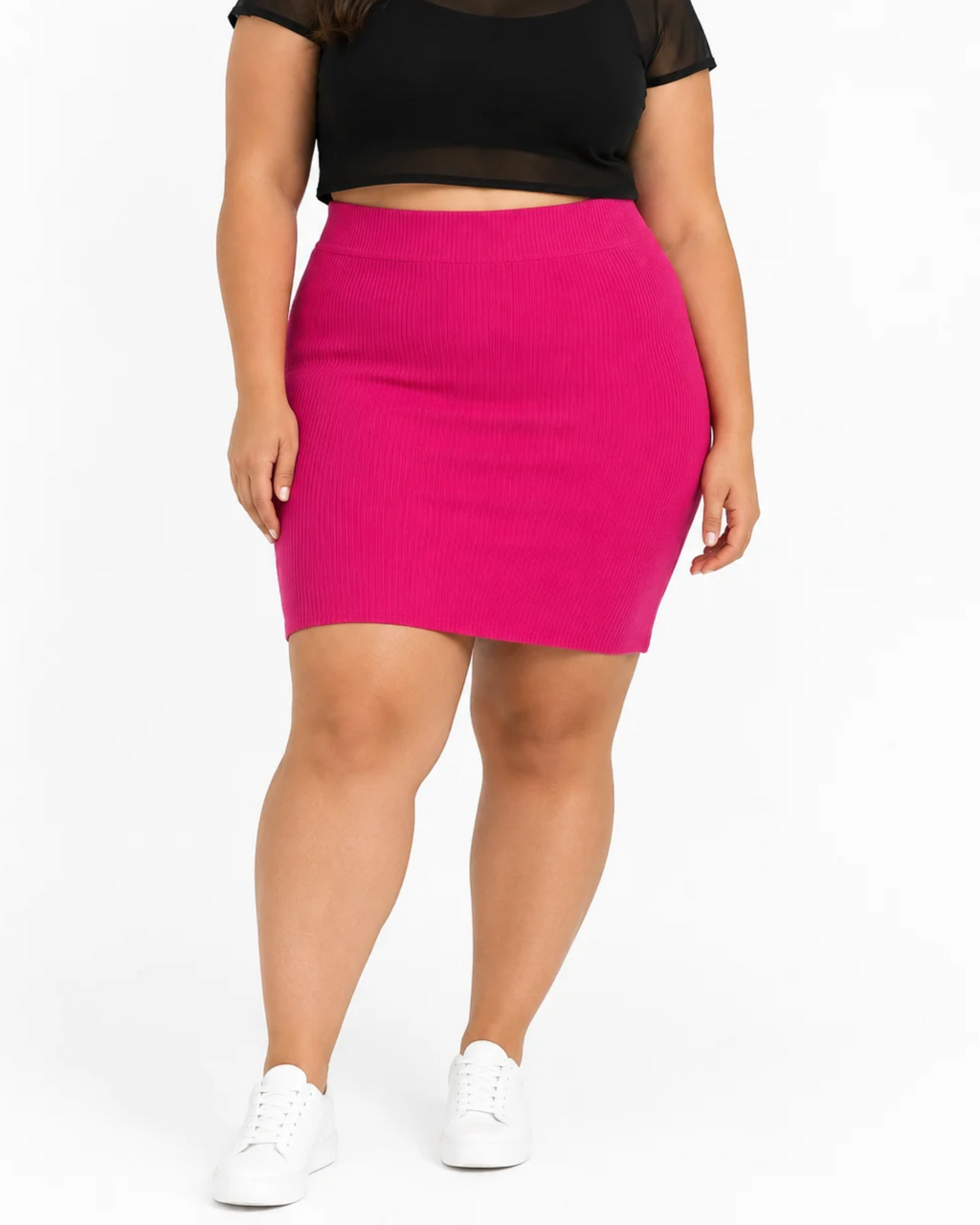BAR III - Ribbed-Knit Pencil Skirt